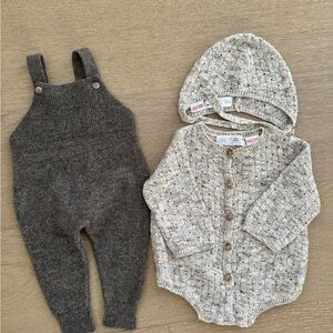 Zara 3-6 months knitted sets